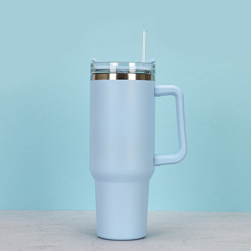 Wholesale 304 stainless steel 40oz ice cup double layer vacuum spray car cup creative outdoor handle cup